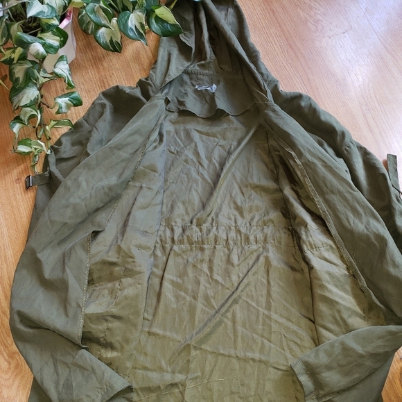 SOLD Cupshe Jacket Lightweight Large Army Green Chic Shabby Chic Retro - Picture 3 of 6